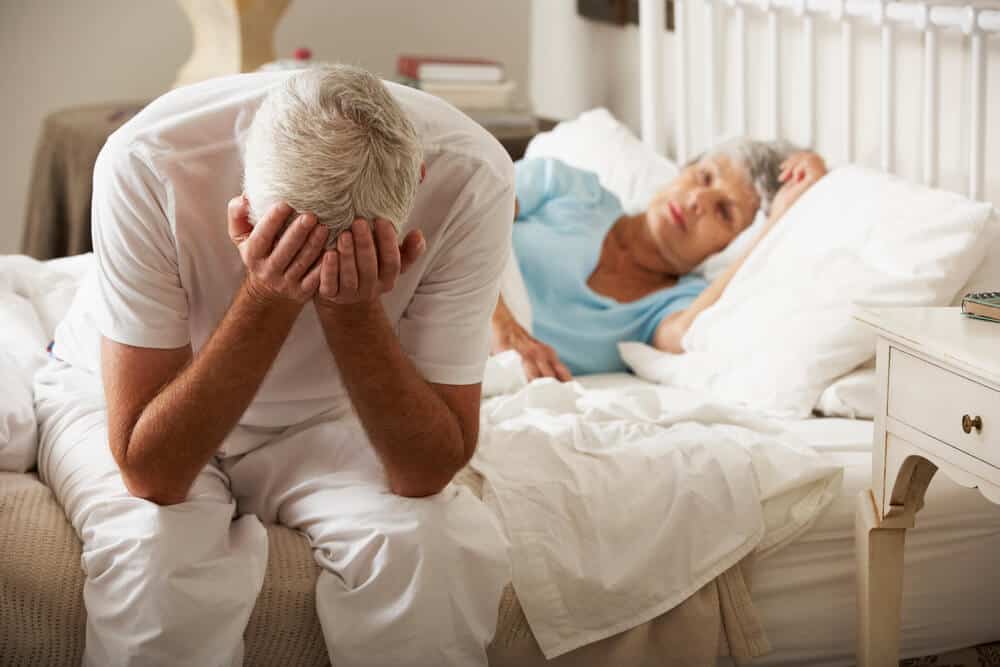Older couples in bed