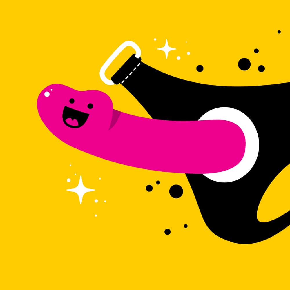 Animated Image of Dildo with Strap