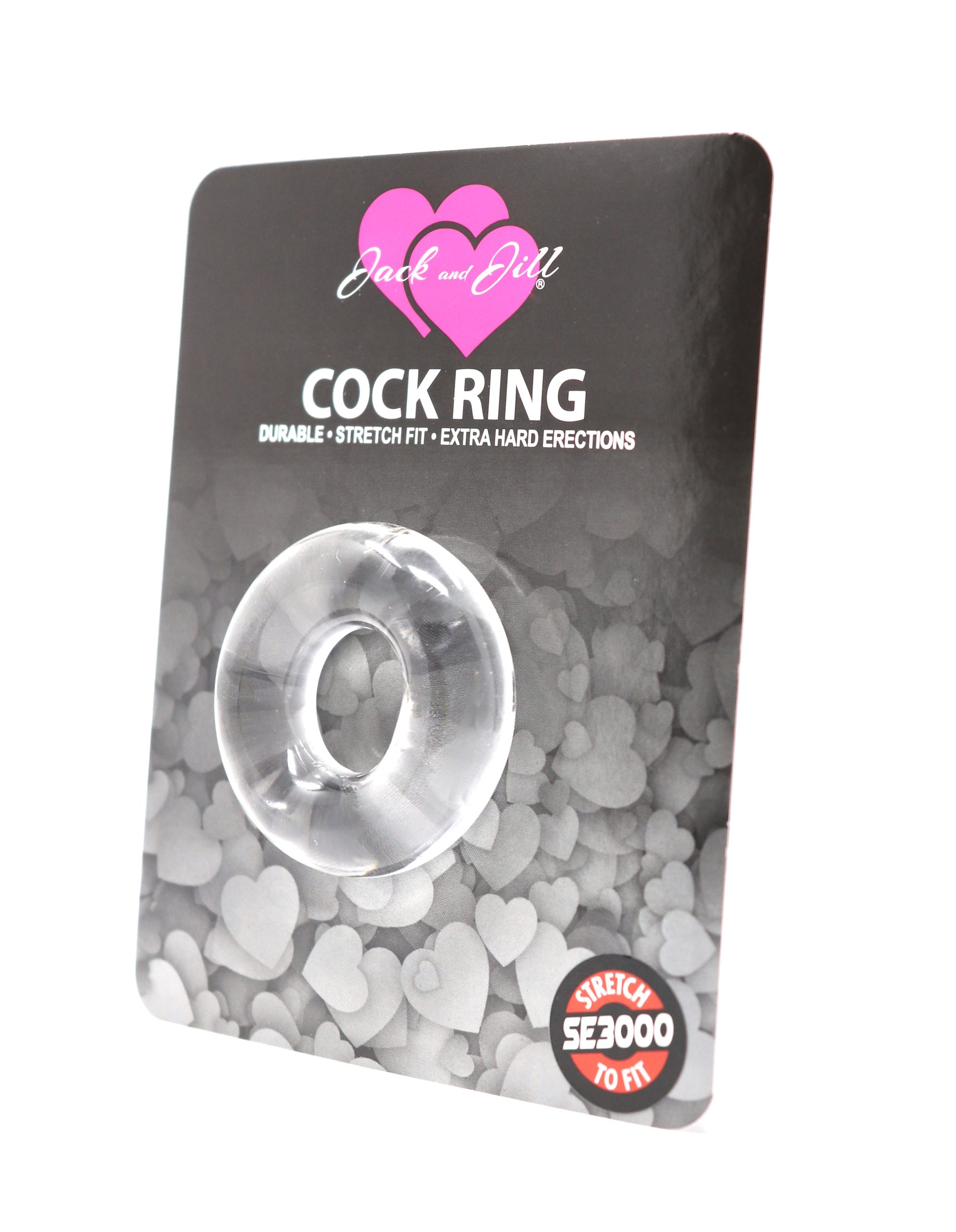 Jack and Jill Donut 2X Clear Cock Ring