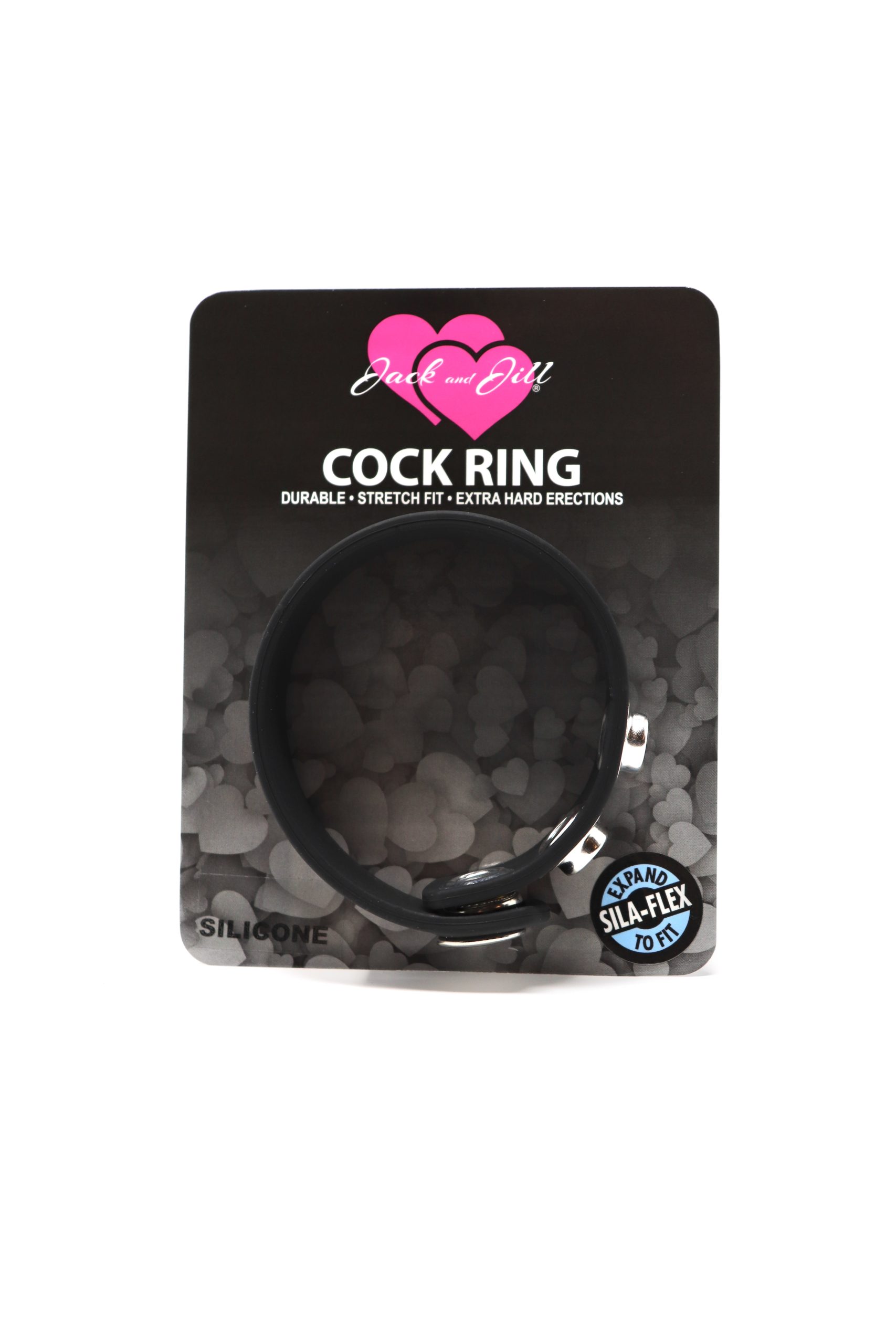 Jack and Jill Silicone 3 Snap (Adjustable) Black