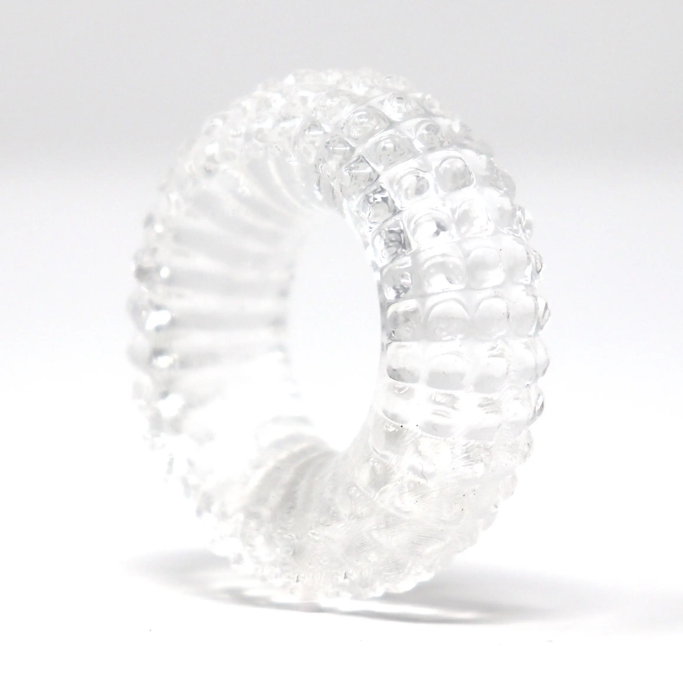 Jack and Jill Radial Clear cock ring