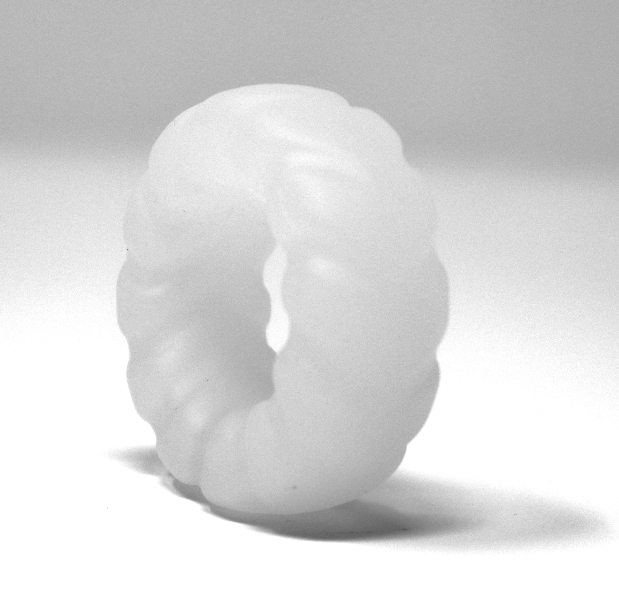 Jack and Jill Silicone Fat Tire Translucent cock ring