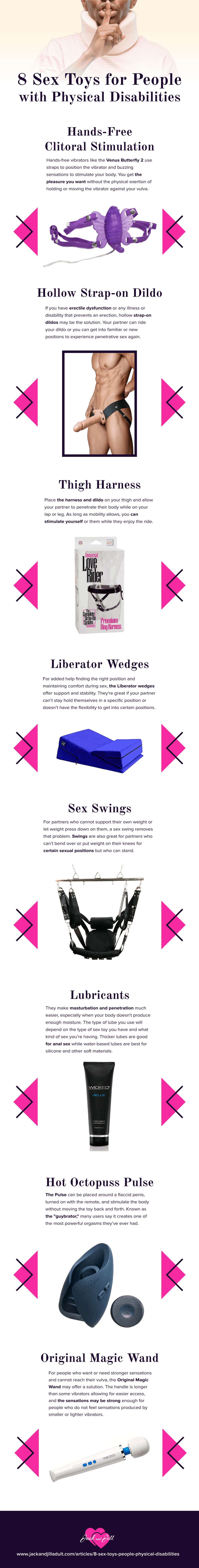 Infographic for 8 Sex Toys for People with Physical Disabilities