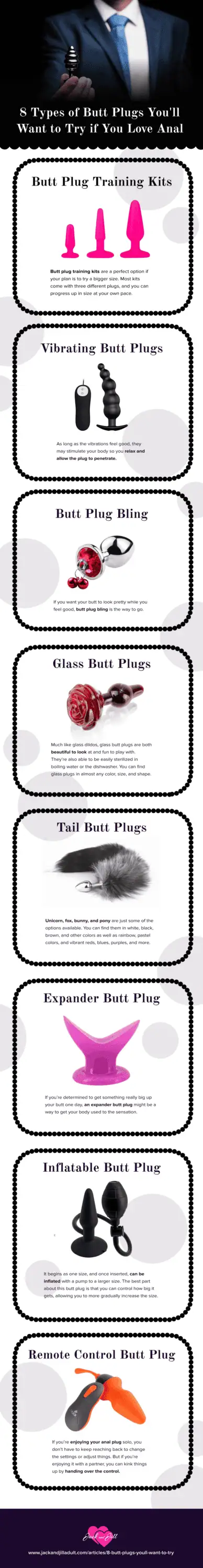 Infographic for 8 Butt Plugs You’ll Want to Try