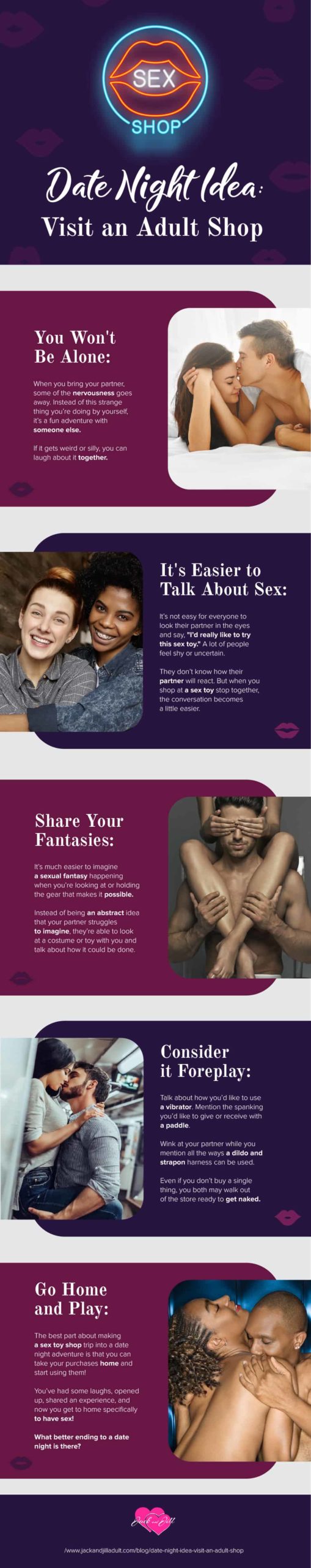 Infographic for Date Night Idea: Visit an Adult Shop