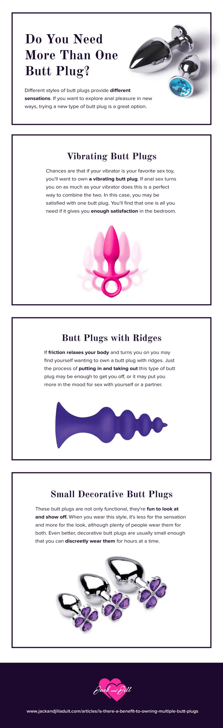 Infographic for Is There a Benefit To Owning Multiple Butt Plugs?