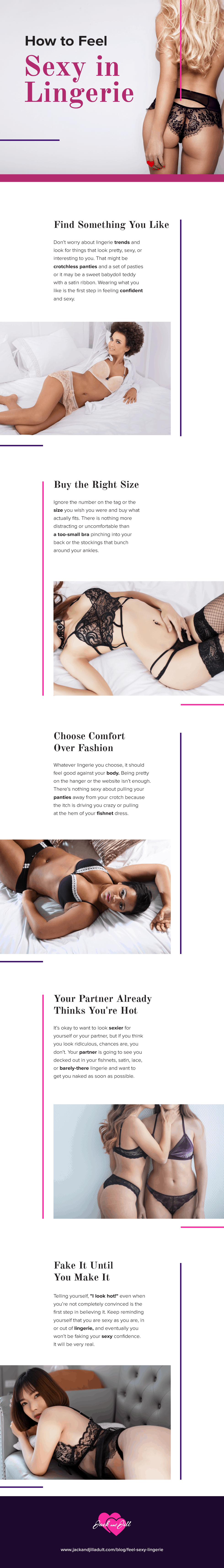 Infographic for How to Feel Sexy in Lingerie