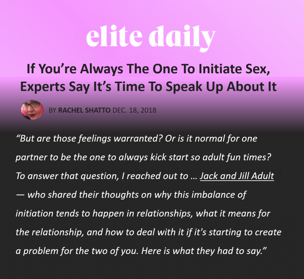 Jack and Jill Adult on Elite Daily