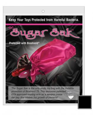 Sugar Sak Anti-Bacterial Toy Bag Large Black