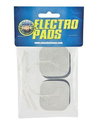 Zeus Electrosex Adhesive Electro Pads Pack of 4 White