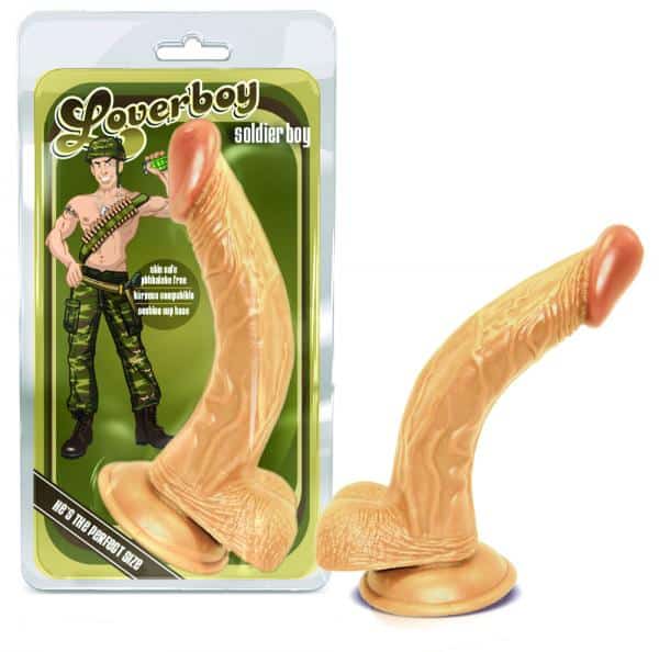 Blush Loverboy The Soldier Boy with Suction Cup Flesh Dildo