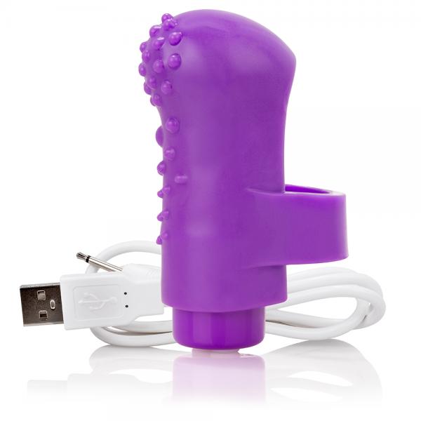 Screaming O Charged FingO Vooom Mini Vibe Purple Vibrator