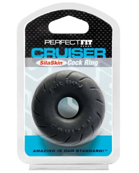 Perfect Fit SilaSkin Cruiser Cock Ring Black