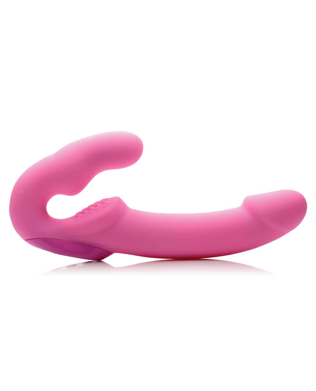 Strap U Vibrating Strapless Silicone Strap On with Remote Control Pink