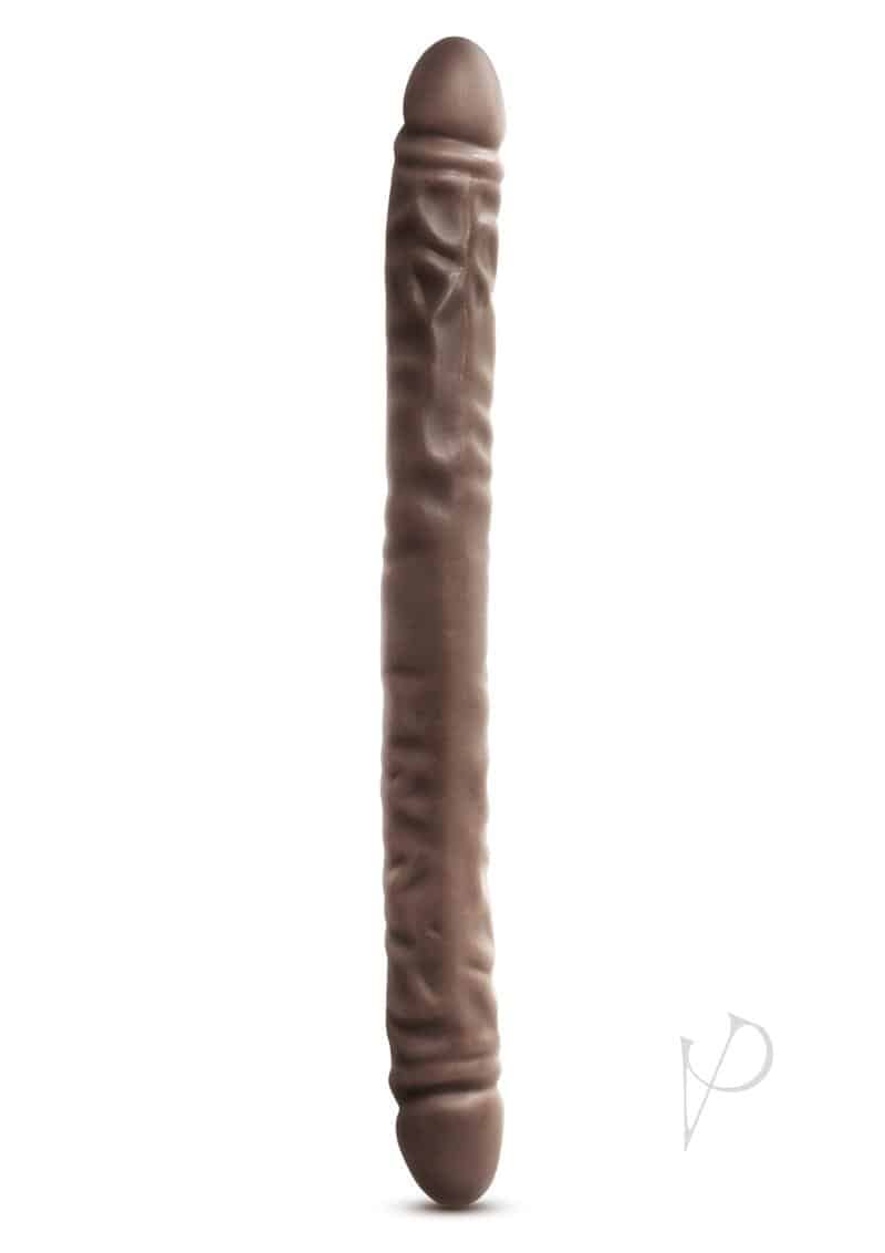Dr Skin Double Dildo Chocolate 18 Inch