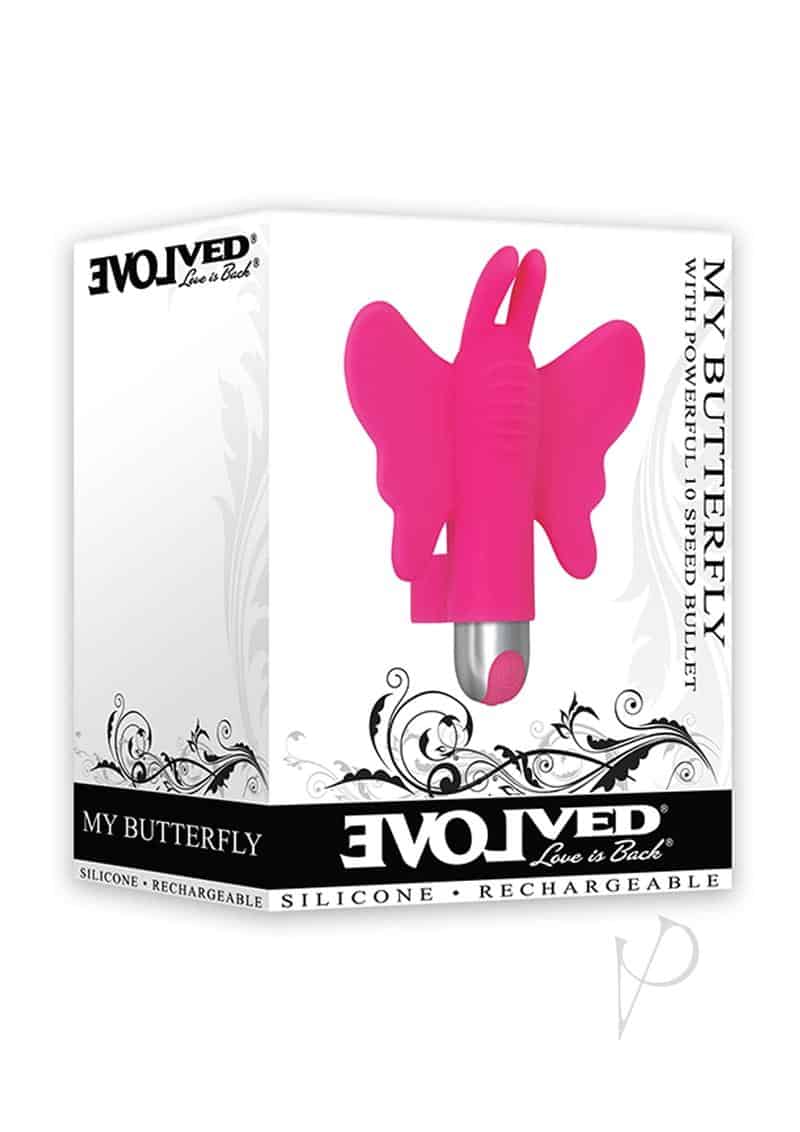 My Butterfly Multi Speed Finger Vibrator Silicone Waterproof Pink