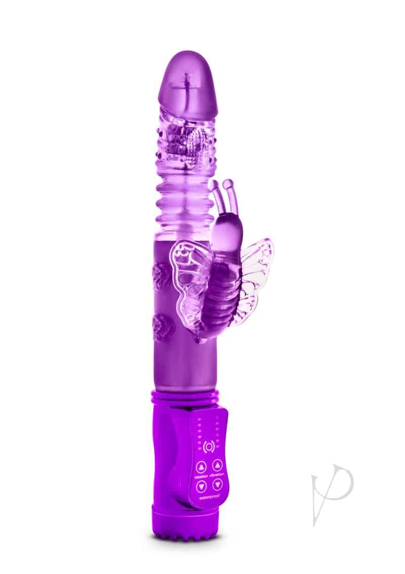 Sexy Things Butterfly Thruster Mini Purple 9.75 Inch Vibrator