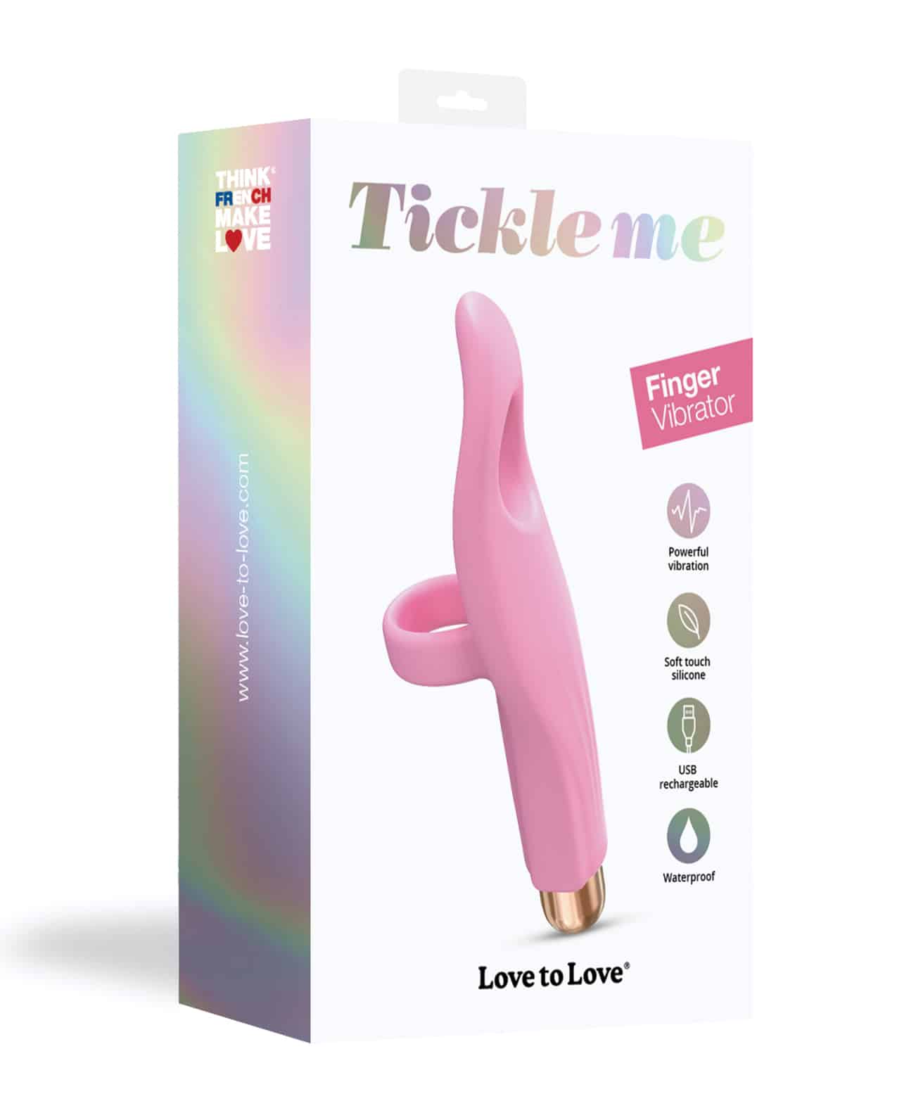 Love to Love Tickleme Finger Vibrator Rose