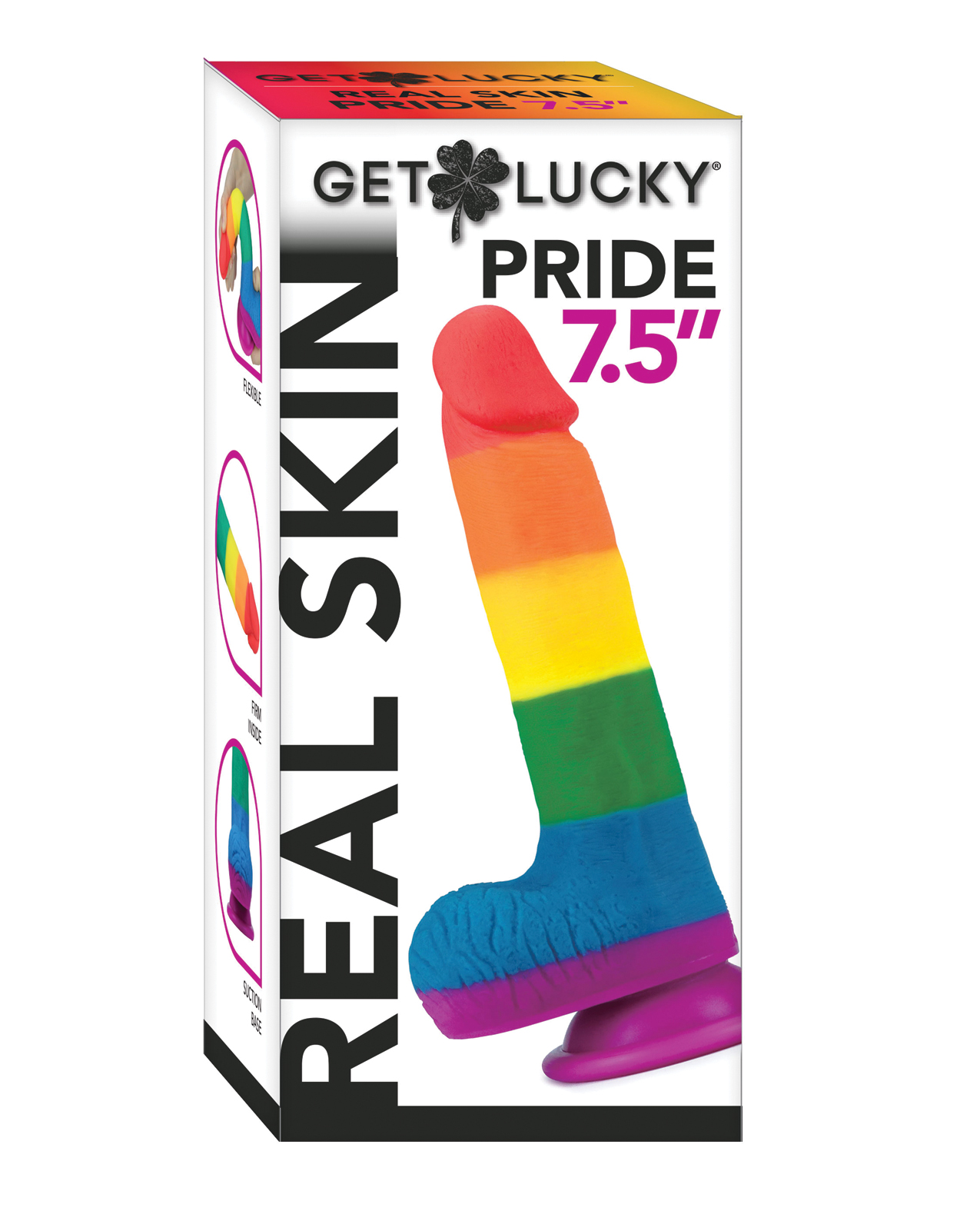 Get Lucky 7.5" Real Skin Series Pride Rainbow