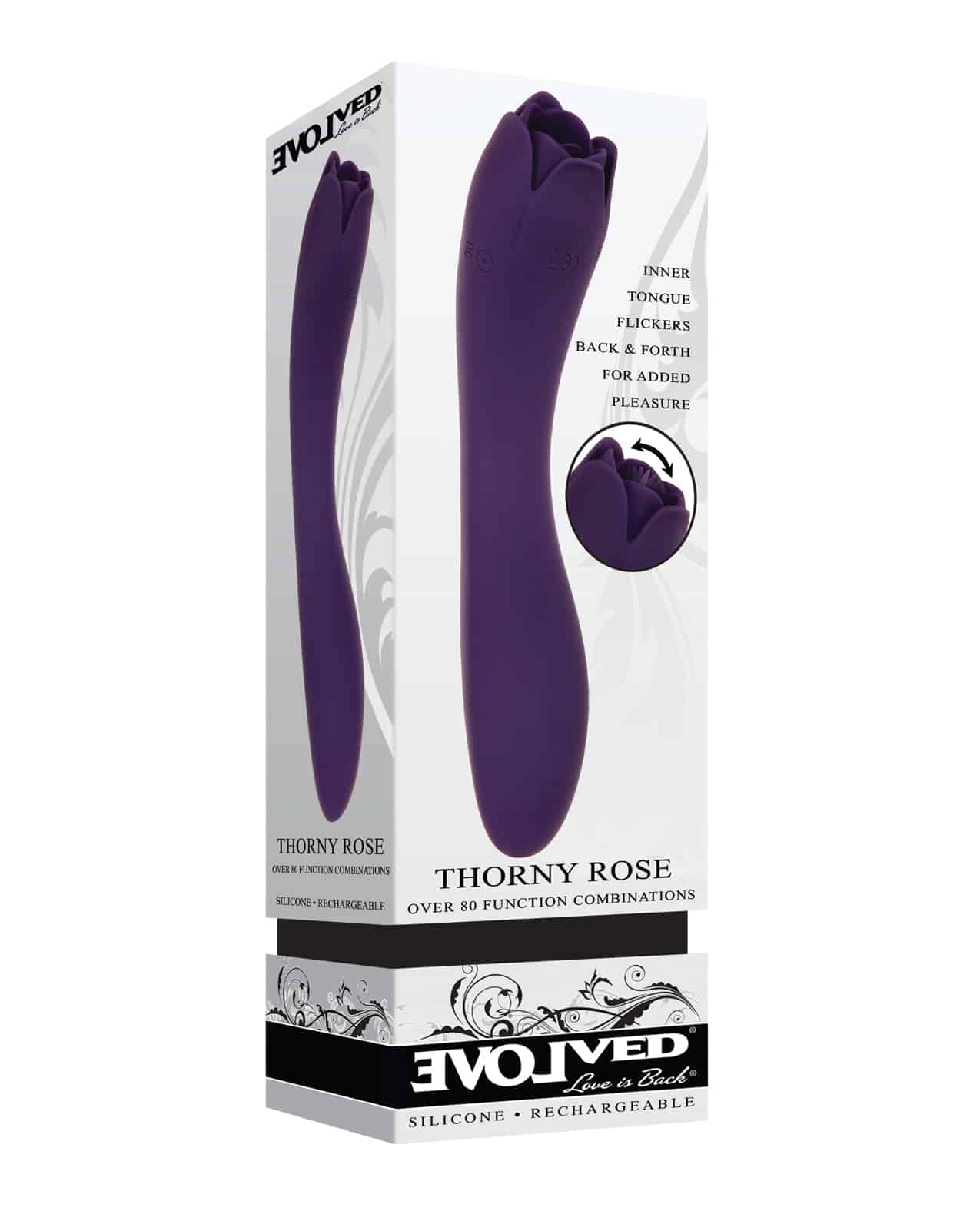 Evolved Thorny Rose Dual End Massager Purple