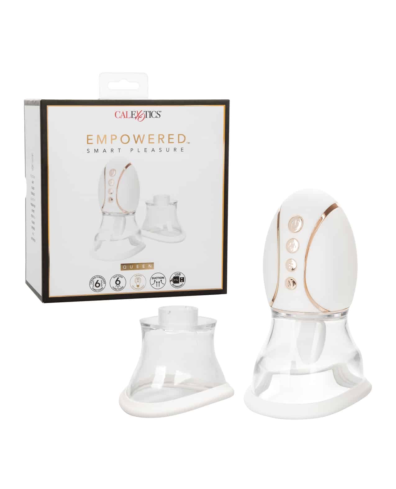 Empowered Smart Pleasure Queen White Vibrator