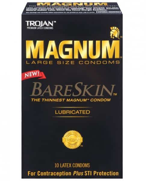 Trojan Magnum Bareskin Condoms Box of 10