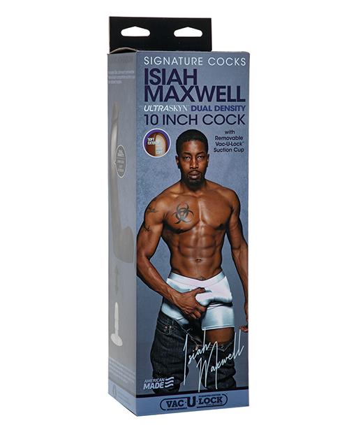 Signature Cocks ULTRASKYN 10" Cock with Removable Vac-U-Lock Suction Cup Isiah Maxwell Dildo