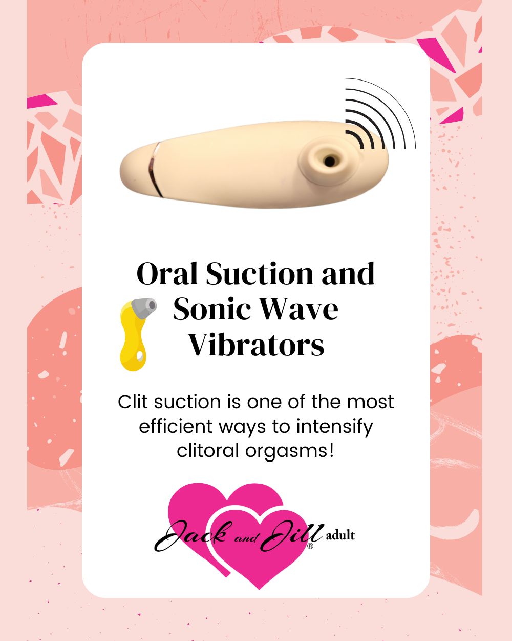 oral suction and sonic wave vibrators