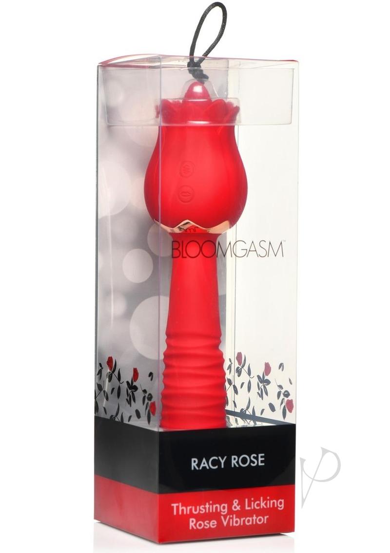 Rose shaped toy in a clear, red, and black package