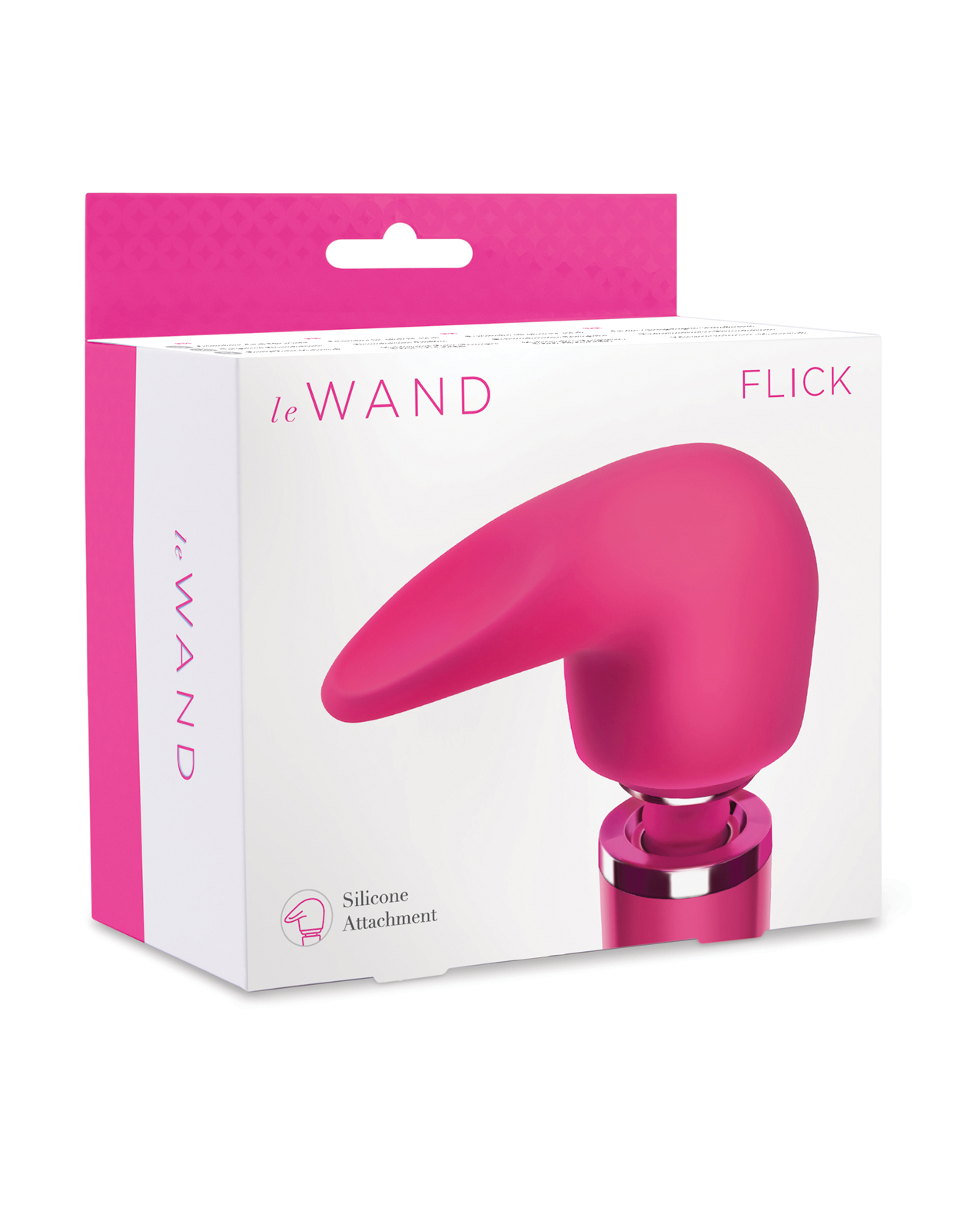 Pink flexible silicone attachment for Le Wand massager