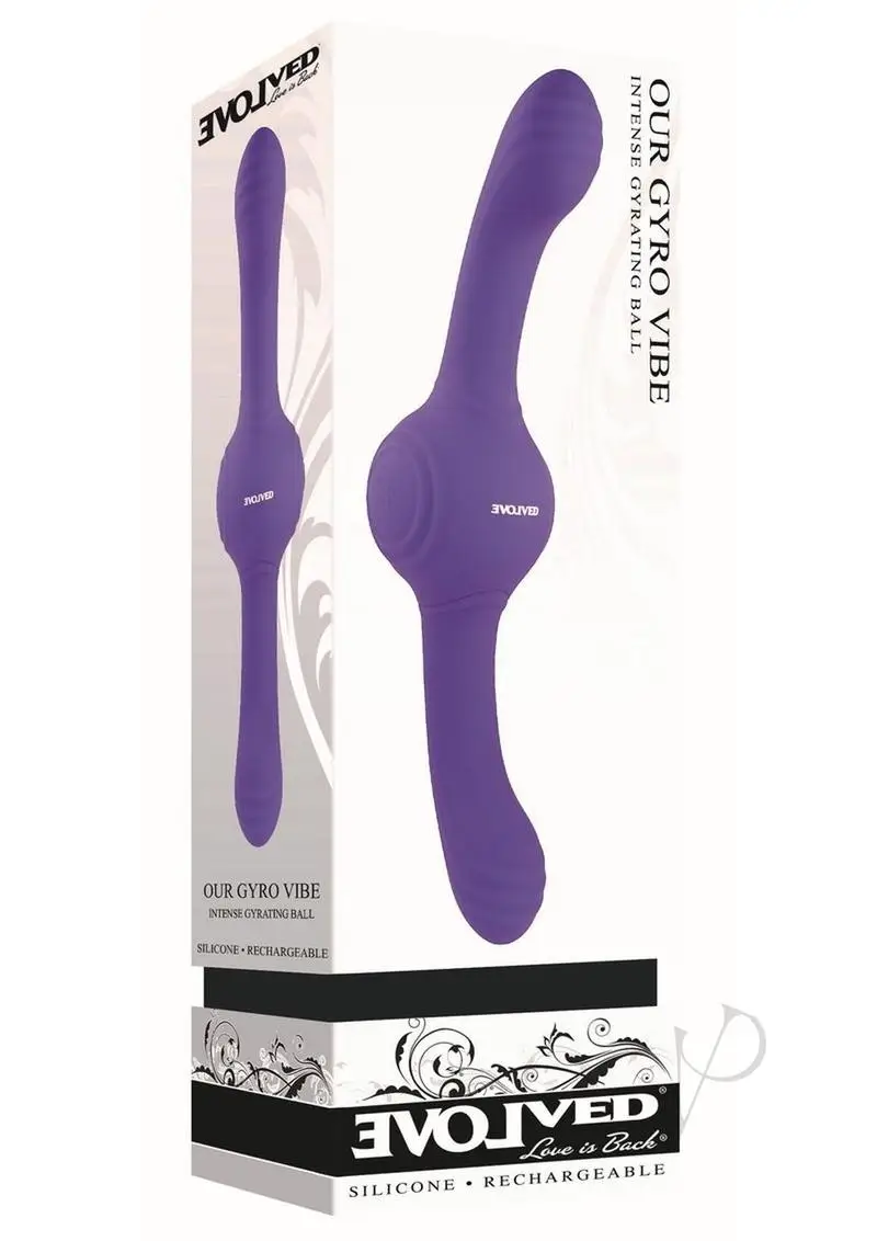 Gyrating double vibrator in purple
