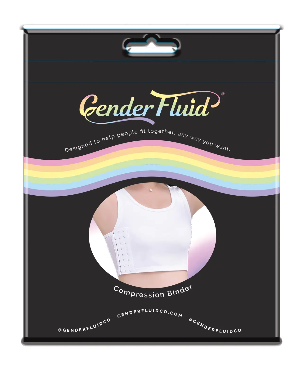 Gender Fluid Chest Compression Binder - XXXL White