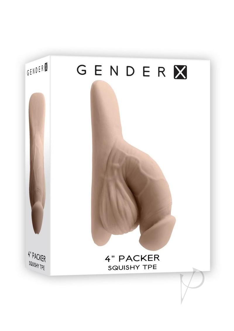 realistic penis packer in Vanilla color on white box
