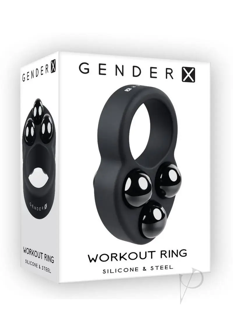 Gender X ring on a white box