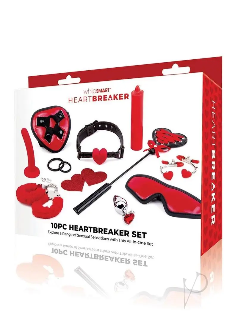 Whipsmart Heartbreaker Set 10pc Red/Black