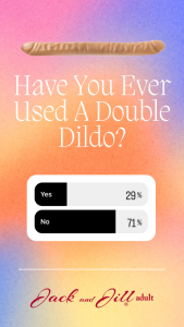 Infographic on the number of people who have used a double dong dildo