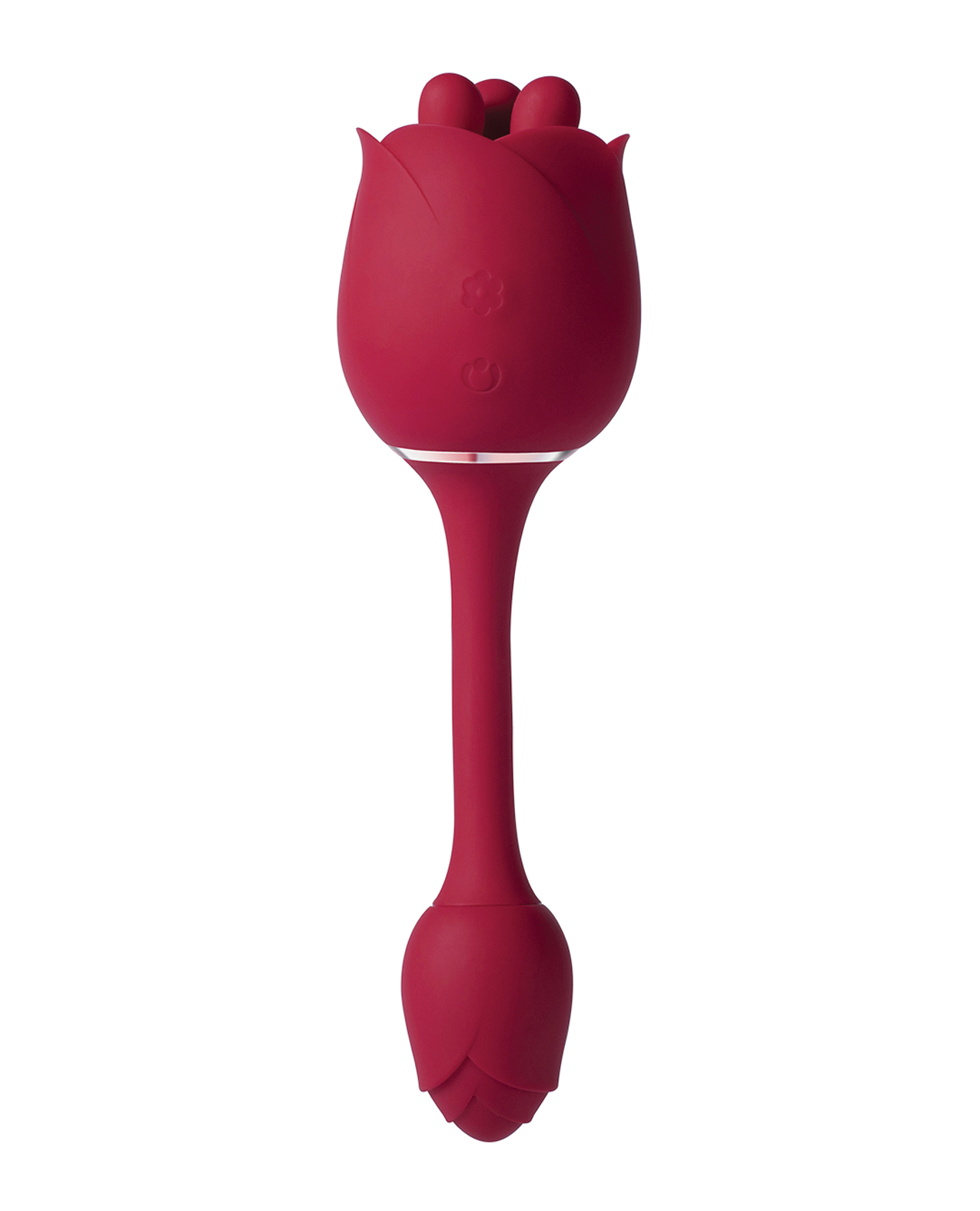 Roseann Double Ended Rose Toy Vibrator in Red