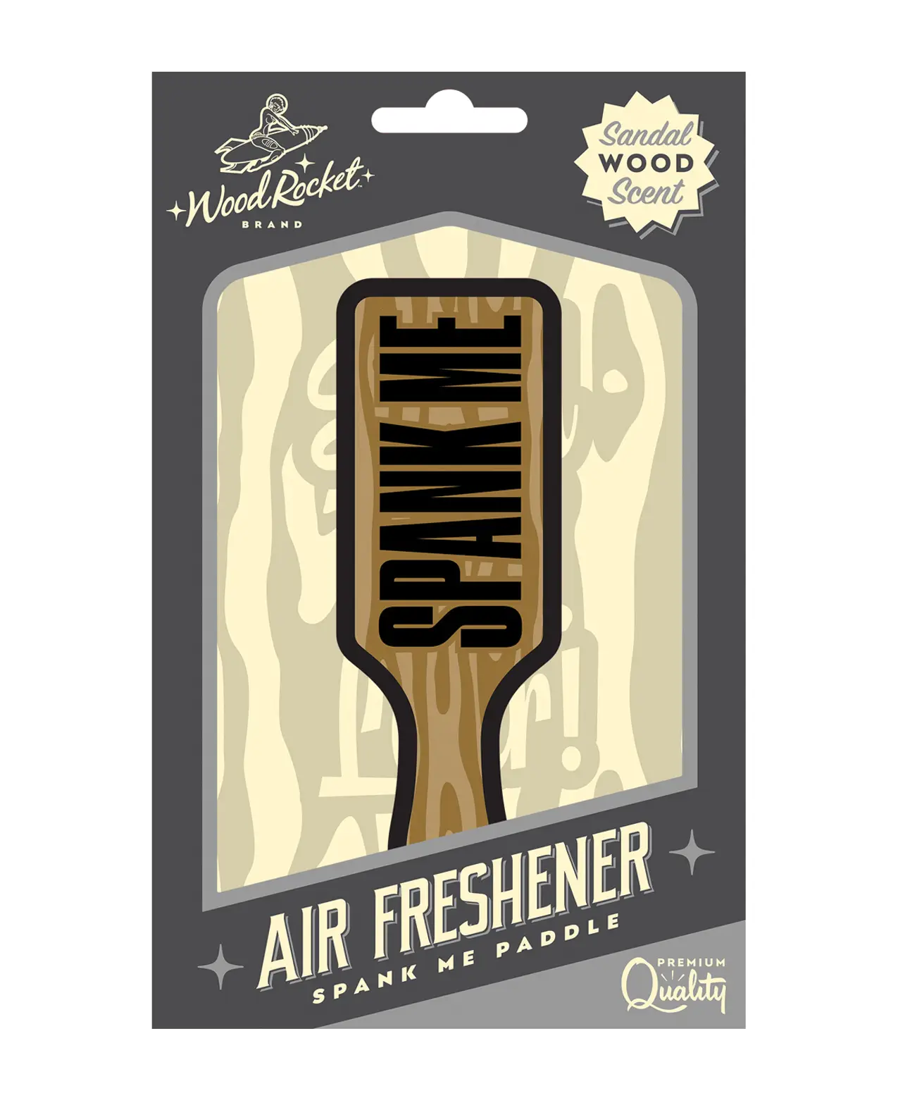 “Spank Me Paddle” cardboard paper Air Freshener! Featuring a Sandal Wood Scent.