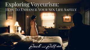 exploring voyeurism - woman standing by bed with husband sitting in corner