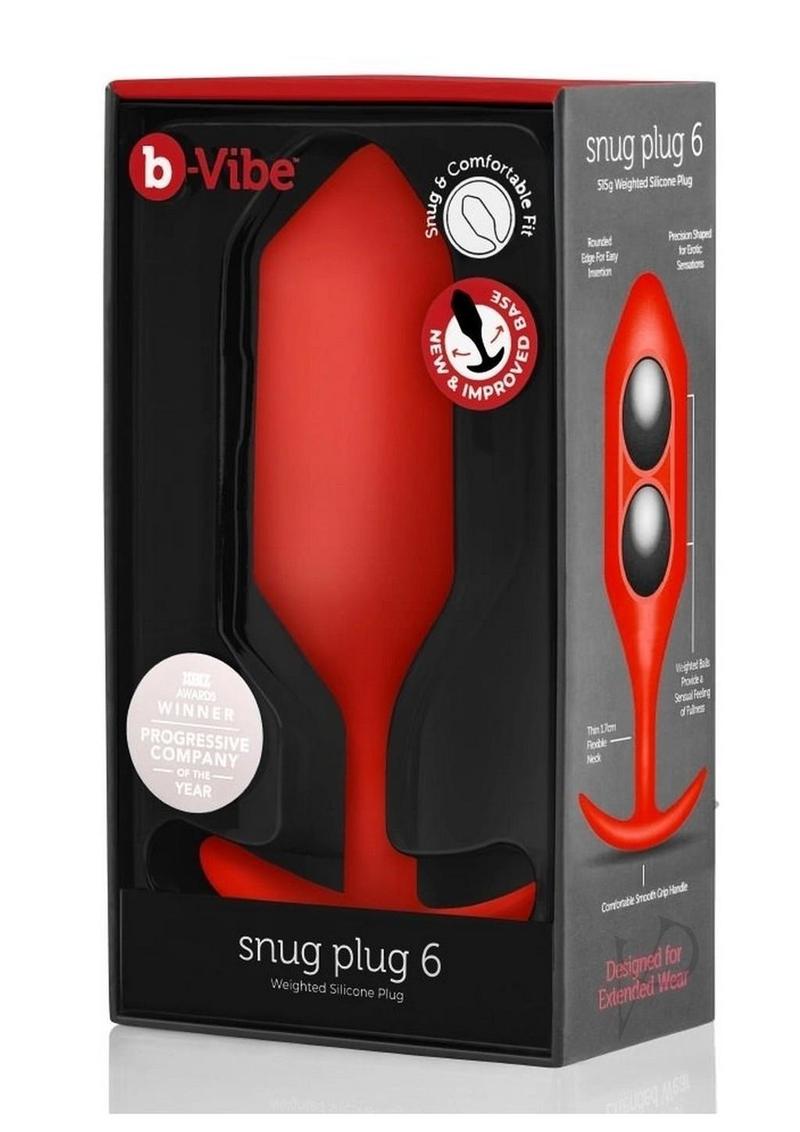 B-vibe Snug Plug 6 Red