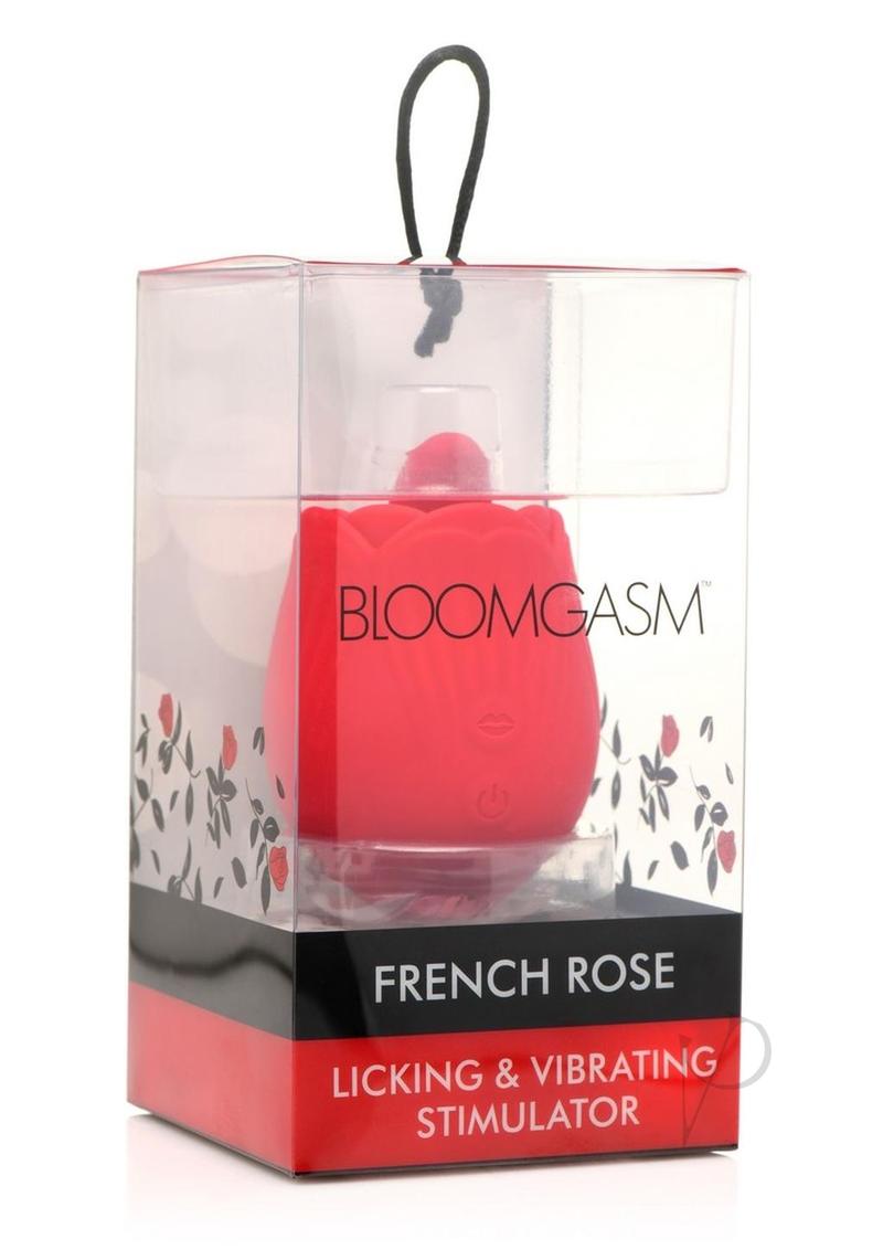 The picture is of a red rose on a translucent box