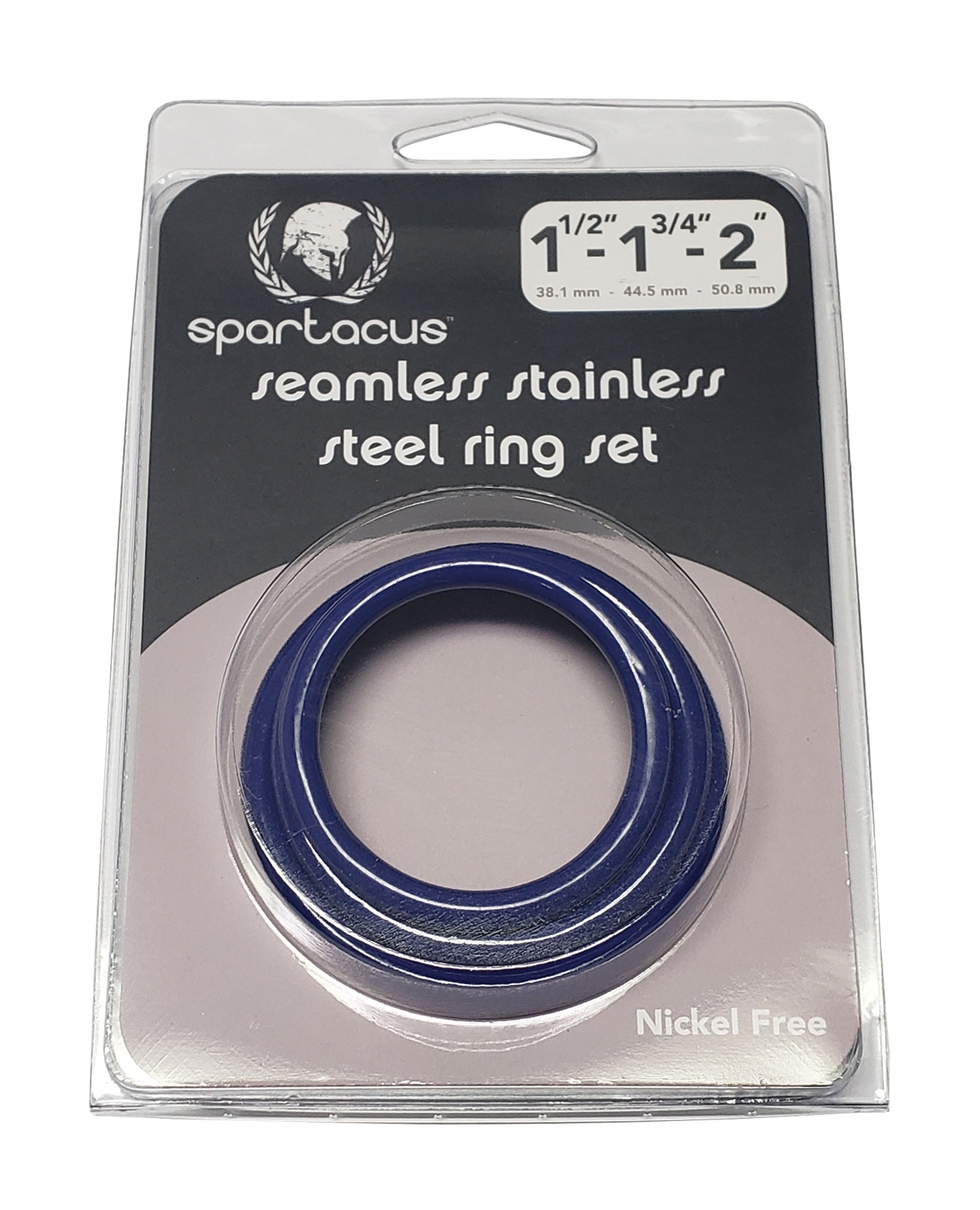 Stainless Steel C-Ring - Pack of 3 in Blue
