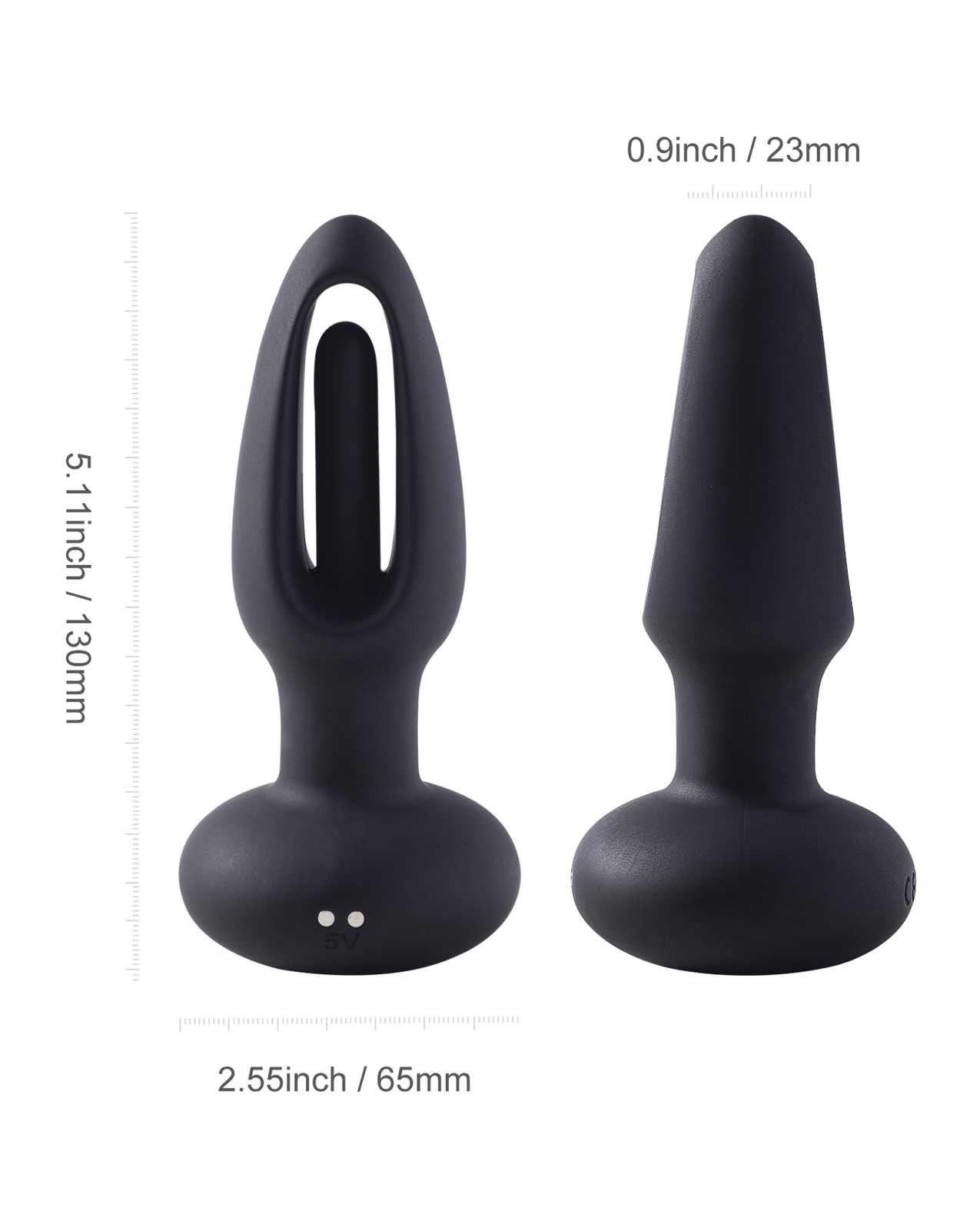 Buy Best Taper Tapping Prostate Massager Butt Plug Anal Vibrator - Black -  Sale $67.83