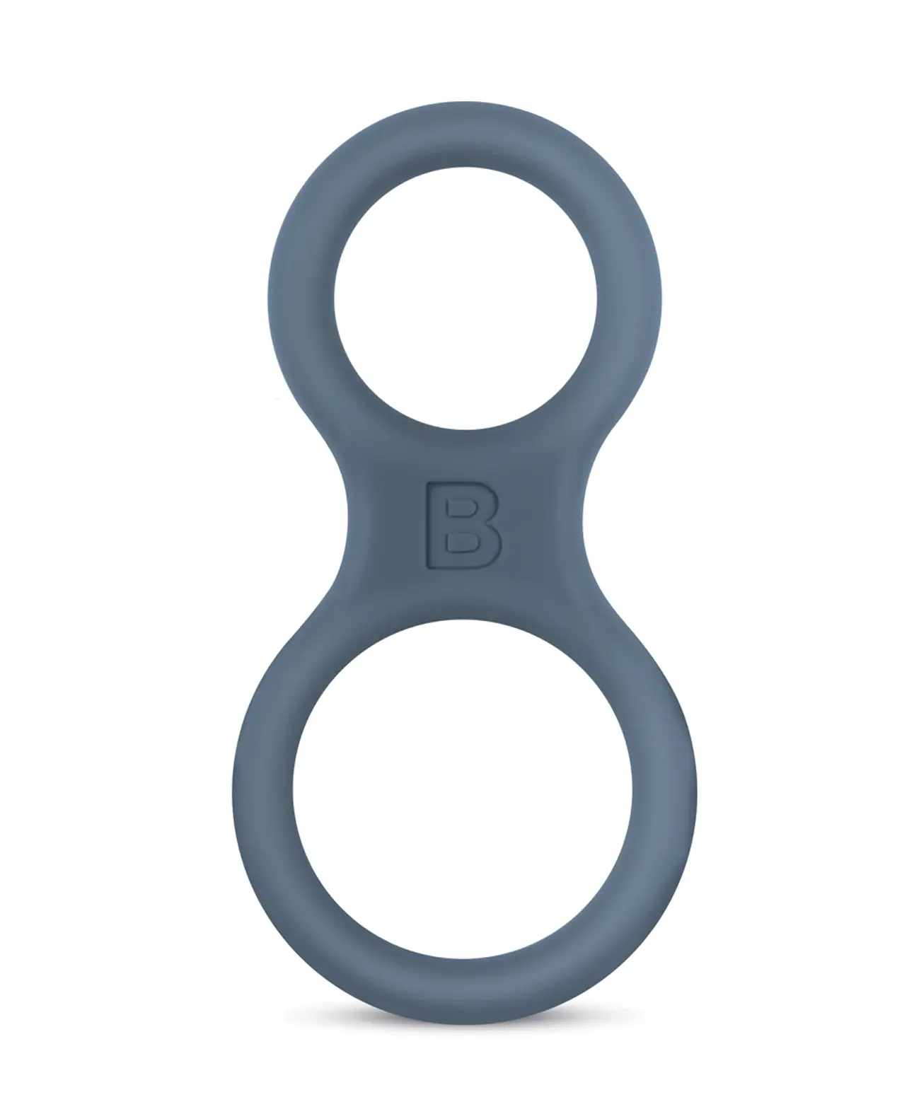 cock ring and ball stretcher in black