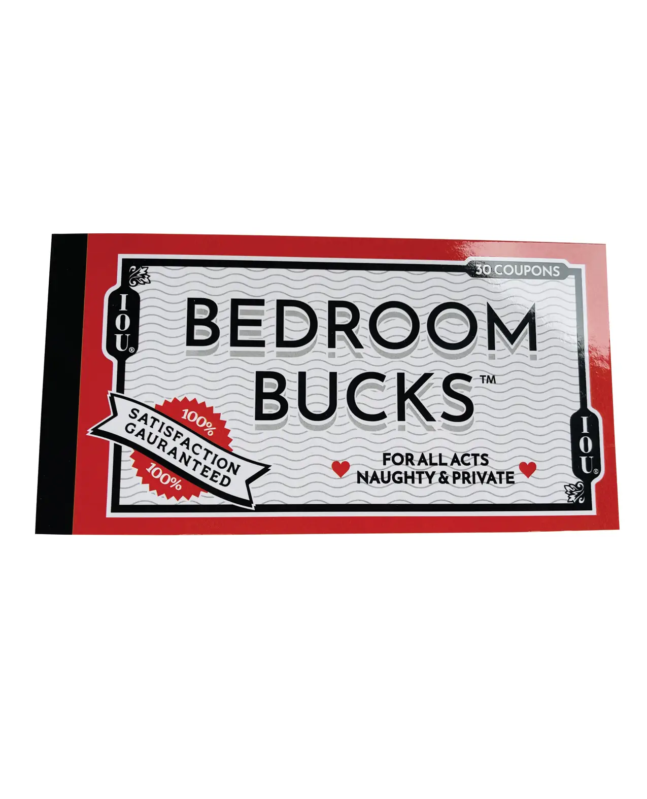 Bedroom Bucks I.O.U. For all acts, naughty and private. IOU coupon book.