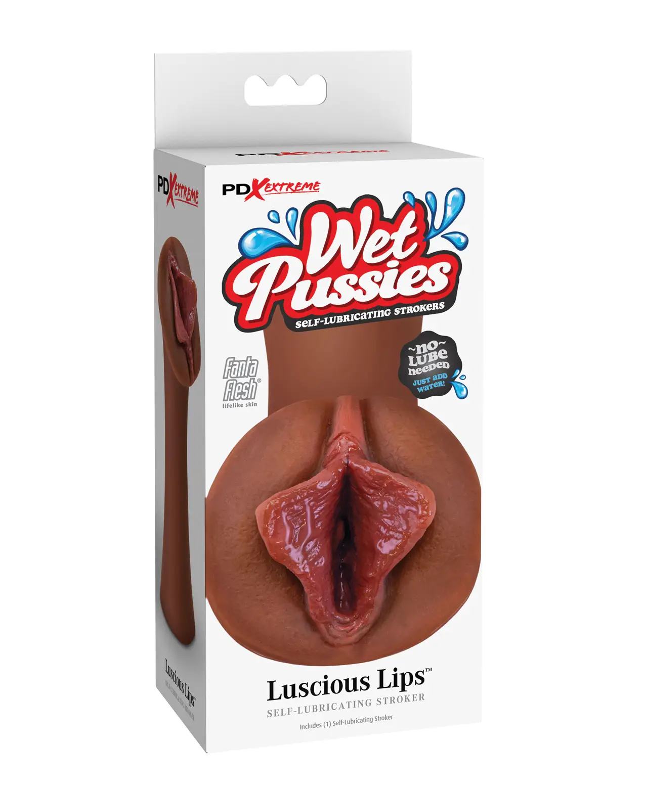 PDX Extreme Wet Pussies Luscious Lips - Brown