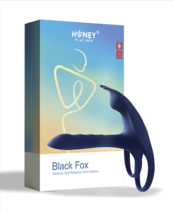 Black Fox Vibrating Girth Enhancer Penis Sleeve Box