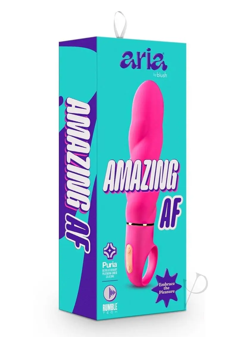 Aria Amazing AF Silicone Vibrator - Fuchsia