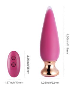 Doro Pretty Vibrating Anal Plug With Dimensions