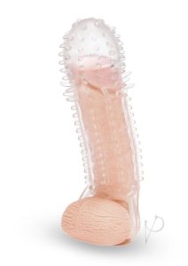 Size Up Texured Clear View Penis Extender with Ball Loop 1.5 inch